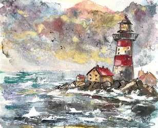 La costa dei fari tempestosi