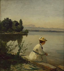 Vicino a Leoni sul lago di Starnberg