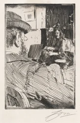 Albert Besnard e il suo modello