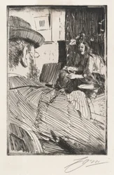 Albert Besnard e la sua modella