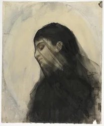 Testa di donna velata