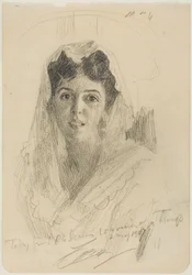 Testa di una donna (en Face)
