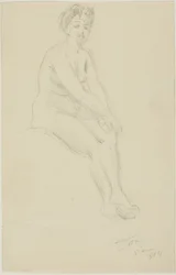Nudo femminile seduto