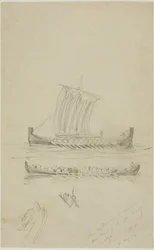 Schizzo del veliero del capitano Anderson