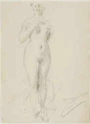 Nudo Femminile in Piedi