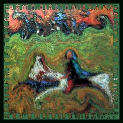 IL CAVALIERE BLU, 2002 (pittura digitale)