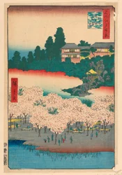 Padiglione dei fiori, collina Dango, Sendagi, dalla serie Cento famose vedute di Edo