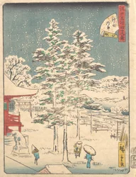 Tempio di Kanda sotto la neve, 1861