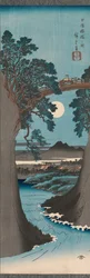 Il ponte delle scimmie nella provincia di Kai, ca. 1841-42