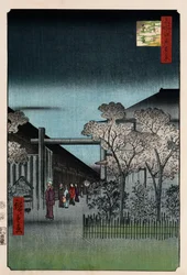 Alba nello Yoshiwara, dalla serie Cento vedute di luoghi famosi di Edo
