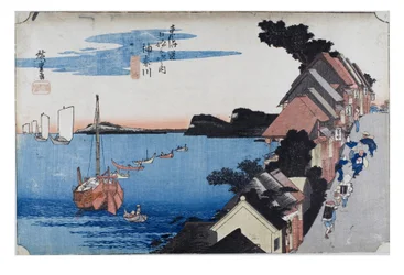 N. 4 Kanagawa - Terrapieno, periodo Edo, 1833-34 circa (stampa xilografica su carta)