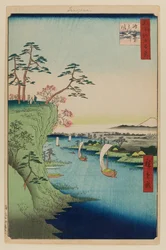 Vista su Konodai e sul fiume Tone