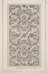 Progetto per Parterre, da Theatre des Plans et Jardinages, pub.1652 (incisione)