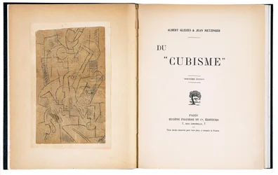 Frontespizio e pagina di titolo di "Du "Cubisme"" di Albert Gleizes e Jean Metzinger