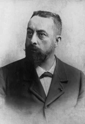 Alfred Nicolas Rambaud (1842-1905), fotografato tra il 1880-1895, estratto dalla collezione Felix Potin, 500 celebrità contemporanee, Politico francese Francia