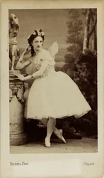 Ritratto della ballerina Marfa Muravyeva nel balletto Diavolina