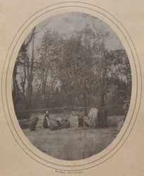 Scena di villaggio nel sud della Francia, c. 1853