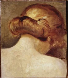 Collo di donna bionda con chignon. 1928, Parigi. Centre national d
