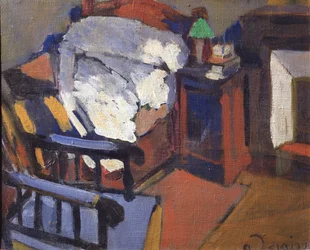 Interno, o La camera da letto, 1900-01 circa (olio su tela)