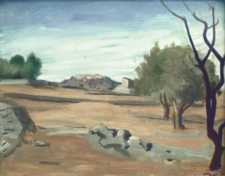 Paesaggio in Provenza, 1931 circa (olio su tela)