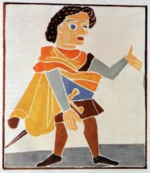 Letteratura. Panurge. Illustrazione di Andre Derain in: Pantagruel, di Francois Rabelais (1532), Francia