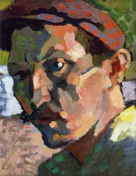 Autoritratto con berretto, 1905 circa (olio su tela)
