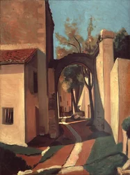 Villaggio in Provenza (olio su tela)