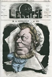 Adolphe Georges Gueroult (1810-1872), giornalista francese Saint-Simoniano. Copertina in "L