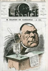 Adolphe de Granier de Cassagnac, giornalista e politico francese. Copertina in 
