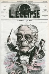 Auber Daniel-Francois-Esprit, musicista francese. Copertina in 