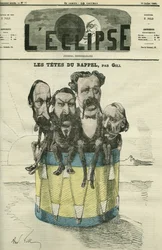 Auguste Vacquerie, Victor Hugo, Charles Hugo e Paul Meurice, uomini di lettere francesi. Copertina in 