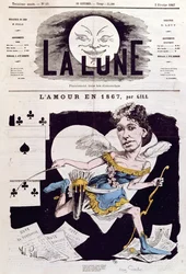 Caricatura di Cora Pearl (1842-c.1886) da 