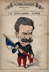 Caricatura del colonnello Theodore Jung (1833-1896) da 