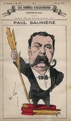 Caricatura di Paul Sauniere (1827-1894) da 