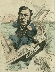 Emile-Justin Menier (1826-1881), industriale cioccolatiere e deputato repubblicano. in "L
