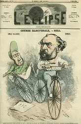 Emille Ollivier (1825-1913), politico francese. Copertina in 
