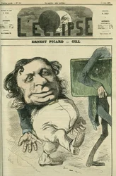 Ernest Picard (1821-1877), politico francese. Copertina in "L