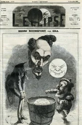 Henri Rochefort (1831-1913), giornalista, scrittore e politico francese. Copertina in 