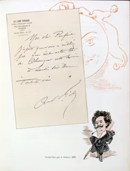 Illustrazione di Andre Gill (17 ottobre 1840-1 maggio 1885), caricaturista francese. XIX secolo (incisione)