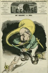 A caccia, Louis-Napoleon Bonaparte (1808-1873), Presidente della Repubblica nel 1848 e Imperatore di Francia dal 1852 al 1871. Copertina in "L
