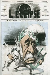 Louis Belmontet (1799-1879), poeta e politico francese. Copertina in "L