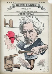 Ritratto di Armand Felix Maris Jobbe-Duval (1821-1889), pittore e politico francese. Caricatura di Gill, Parigi