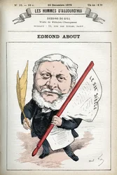 Ritratto di Edmond About (1828-1885), romanziere, drammaturgo e critico d