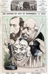 Ritratto di Emile AUGIER (1820-1889) e Jules SANDEAU (1811-1883), autori della commedia intitolata 