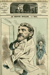 Ritratto di Eugene Spuller (1835-1896), avvocato, giornalista, scrittore e politico francese. Copertina in "L