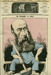 Ritratto di Henri Louis Tolain (1828-1897), incisore e politico francese. Copertina di "L