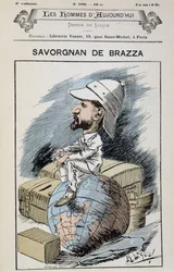 Savorgnan de Brazza - di Gill, in "Gli uomini di oggi"