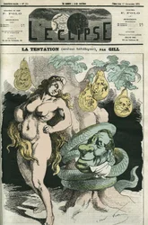 La tentazione, la Repubblica-Eva tentata dal Serpente-Orleans. Copertina in 