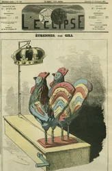 I due galli sono incoronati. Copertina di «L