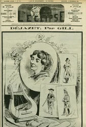 Omaggio e ritratto di Virginie Dejazet (1797-1875), cantante d